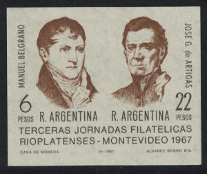 Argentina 3rd Rio Plata Philatelists Days and Exhibition MS 1967 MNH SG#MS1202