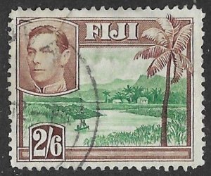 Fiji # 130  George VI - 2sh6d. River Scene       (1)  VF Used