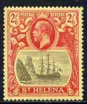 St Helena 1922-37 KG5 Badge MCA 2s6d single with variety ...