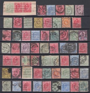 Great Britain King Edward VII 1902/13 Used Collection 56 Items