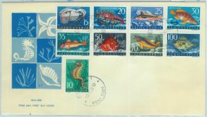 84048 -  YUGOSLAVIA - POSTAL HISTORY -  FDC COVER 1956  FISH marine life OCTOPUS