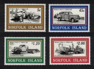 Norfolk Second World War Vehicles 4v SG#596-599 SC#581-584