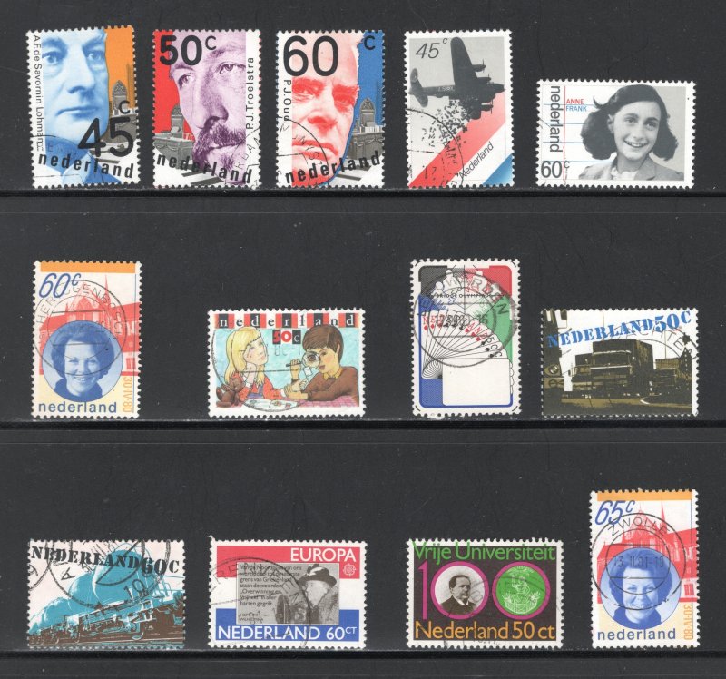 Netherlands #594-603, 605, 607-608  VF, Used, CV $3.25 ... 4201002