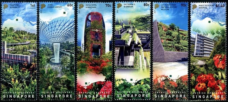 2021 Singapore Skyrise Greenery (6) (Scott 2083-88) MNH