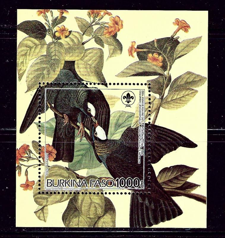 Burkina Faso 723 MNH 1985 Birds souvenir sheet