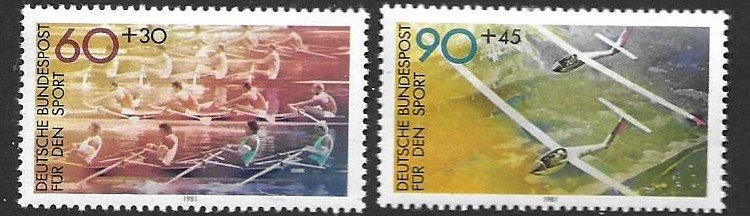 Germany B 587 -88  1981  set 2  VF  NH