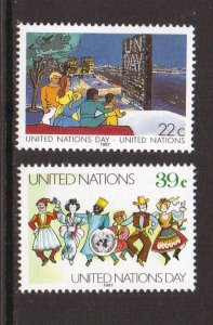 United Nations New York   #515-516   MNH  1987  UN day