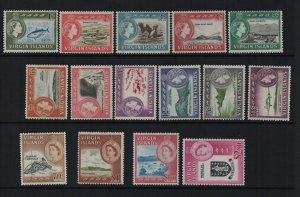 British Virgin Islands 1964 SG178/92 set of 15 unmounted mint