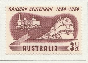 1954 AUSTRALIA 3 1/2d MH* Stamp A28P19F27764-