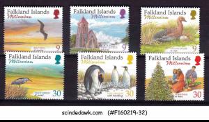 FALKLAND ISLANDS - 1999 NEW MILLENNIUM / BIRDS - 6V - MINT NH