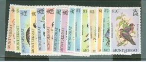 Montserrat #524-538 Mint (NH) Single (Complete Set) (Bird)