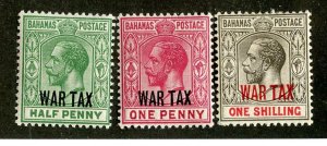 1918  Sc #MR6-8 M* cv.$20.75 ( 750 Bahamas )