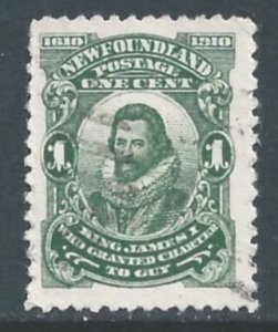 Newfoundland #87 Used 1c James I Perf. 12x11