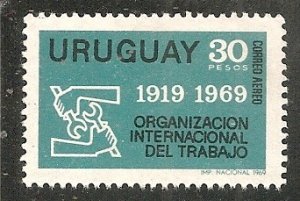 Uruguay   Scott  C352    ILO Emblem      Used