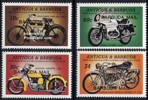 Barbuda 1985, Motor cycle centenary 4v