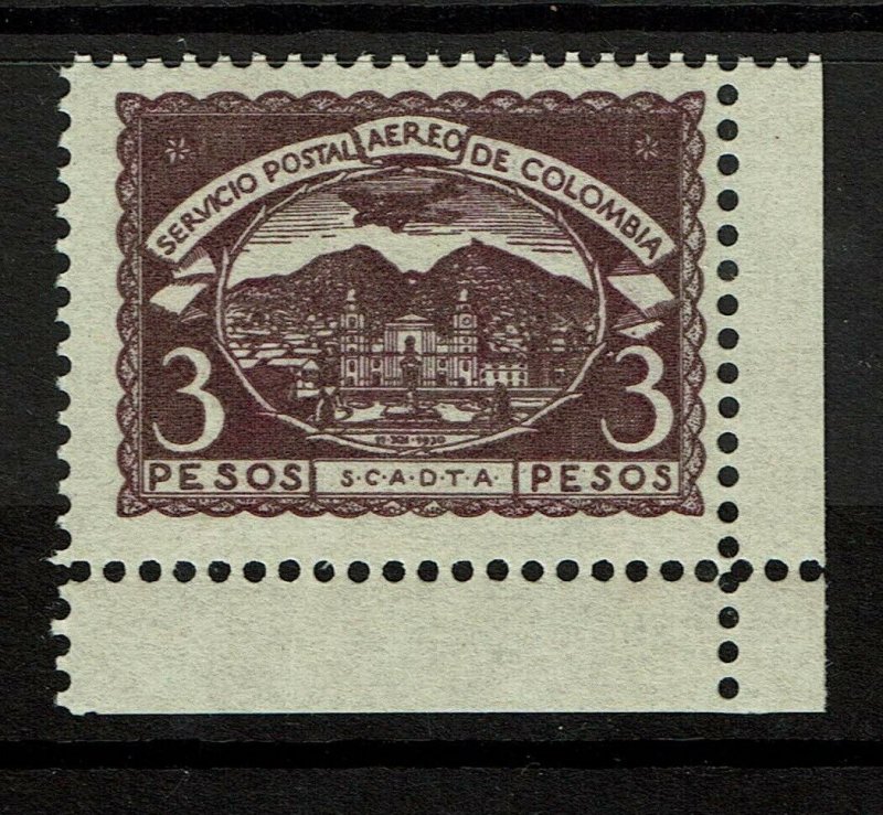 Colombia SC# C34. Mint Never Hinged, minor ink remnant & some creasing - S10306