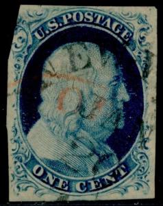 #9 VF+ USED - rRED AND BLACK CANCELS CAT $150 BQ7114