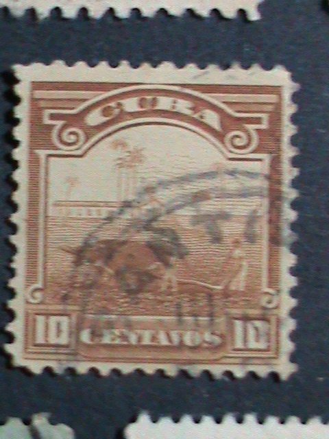 ​CUBA-1951 10 OVER 70 YEARS OLD CUBA FAMOUS USED STAMPS-SET-VERY FINE