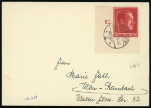 Germany B118 Hitler's 49th Birthday Wiesbaden April 20 Postmark Card 1938 Europe