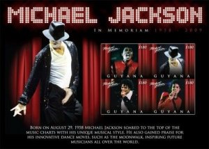 Guyana - 2009 - Michael Jackson In Memoriam 1958-2009 - Sheet Of 4 - MNH