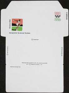 US # UC52 - .22c Air Letter Sheet MNH Entire