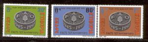 ETHIOPIA 1403-1405 MNH FAO 50TH ANNIVERSARY 1995