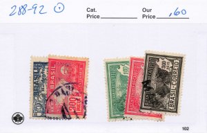 BRAZIL  288-92   USED