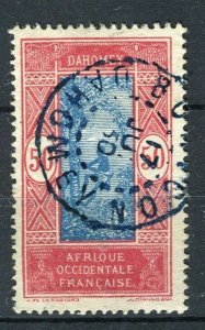 FRENCH COLONIES: DAHOMEY 1913-20 early pictorial issue used 50c. value,Postmark