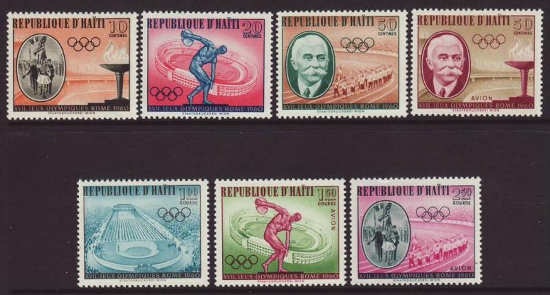 1960 Haiti 2nd Olympic Set U/M