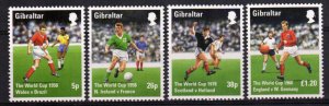 Gibraltar Stamp 746-749  - 98 World Cup Soccer Championship