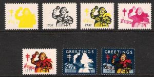 1937 Christmas Seal - Progressive Proofs