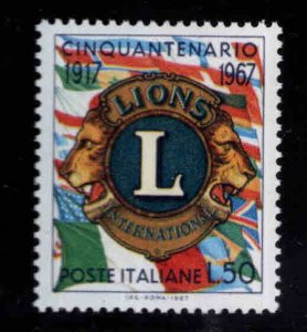 Italy Scott 974 MNH** Lions International set.