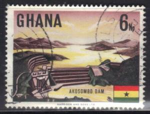 ROSS1374: GHANA SC# 292***USED*** 6np  1967  AKOSOMBO DAM