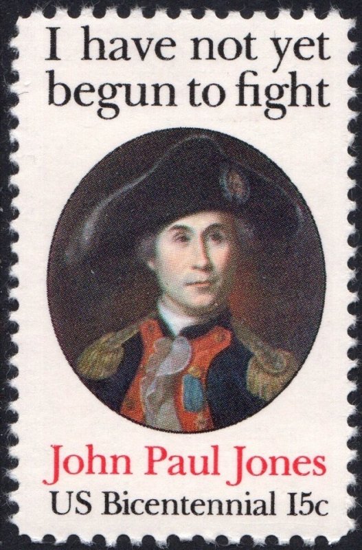 SC#1789 15¢ John Paul Jones Single: Perf 11 x 12 (1979) MNH