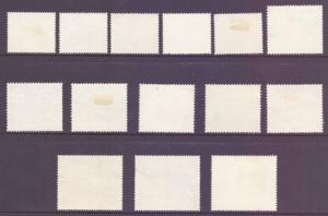 Southern Rhodesia Scott 95/108 - SG92/105, 1964 Elizabeth II Set used