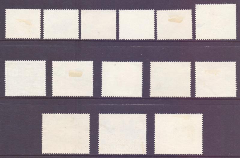 Southern Rhodesia Scott 95/108 - SG92/105, 1964 Elizabeth II Set used