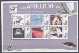 1994 British Virgin Islands 823-828KL 25 years of Apollo 11 moon landing 15,00 €