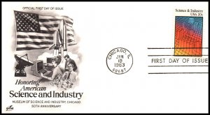 US 2031 Science and Industry Artcraft U/A FDC