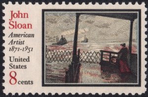 SC#1433 8¢ John Sloan: American Artist (1971) MNH