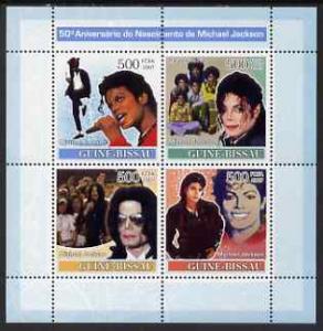 Guinea - Bissau 2007 Michael Jackson perf sheetlet contai...