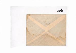 BA32 1934 PALESTINE *Nahala* JUDAICA Cover DAMAGED BY SEAWATER Interrupted Mail