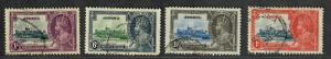 Jamaica Sc#109-12 Used/VF, Complete Set, Silver Jubilee, Cv. $39