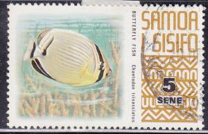 Samoa 373 Butterfly Fish 1972