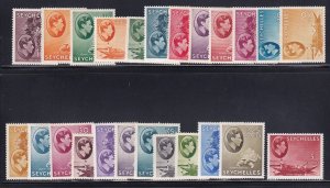 Seychelles Scott #'s 125 - 148 Set VF OG MLH nice colors cv $ 368 ! see pic !