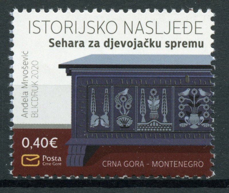 Montenegro Stamps 2020 MNH Historical Heritage Sehara Dowry Chest 1v Set 