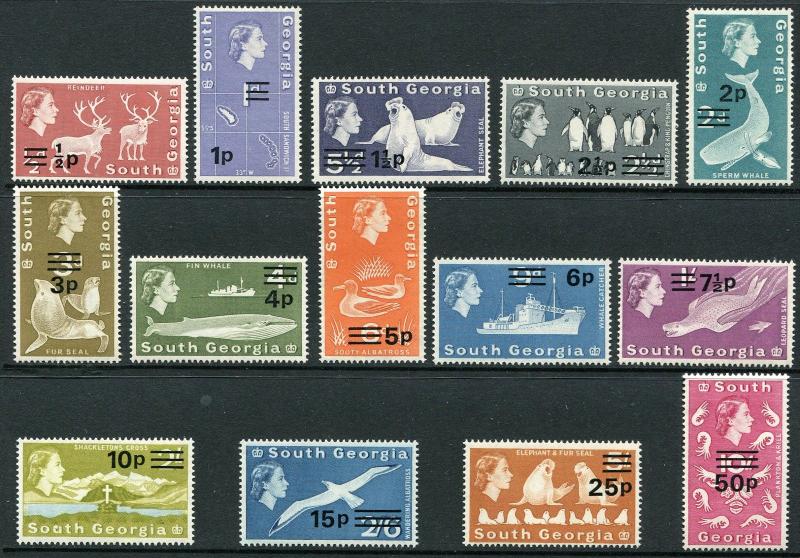 SOUTH GEORGIA  ~ #17 - 30  Beautiful  Mint Never Hinged  Set / FAUNA  S5224