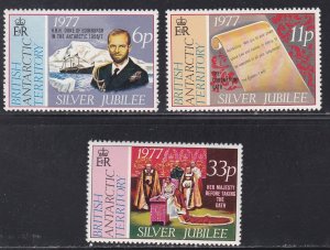 British Antarctic Territory # 68-70, Queen Elizabeth's Coronation,  NH, 1/2 Cat.