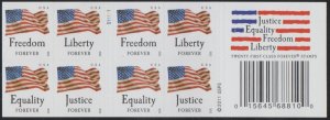 4648b,  4645-48, Booklet pane of 20.  Four Flags , MNH, Forever.