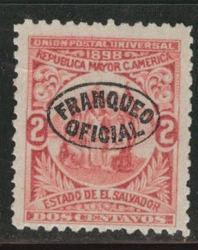 El Salvador Scott o130r MNG 1898 official Reprint