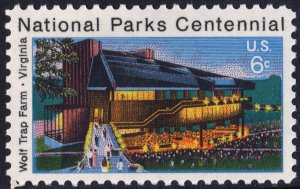 SC#1452 6¢ National Parks Centennial: Wolf Trap Farm (1972) MNH